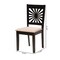 Baxton Studio Olympia Modern Beige Fabric and Espresso Brown Finished Wood 2-Piece Dining Chair Set 231-2PC-13180-ZORO - alternate 8